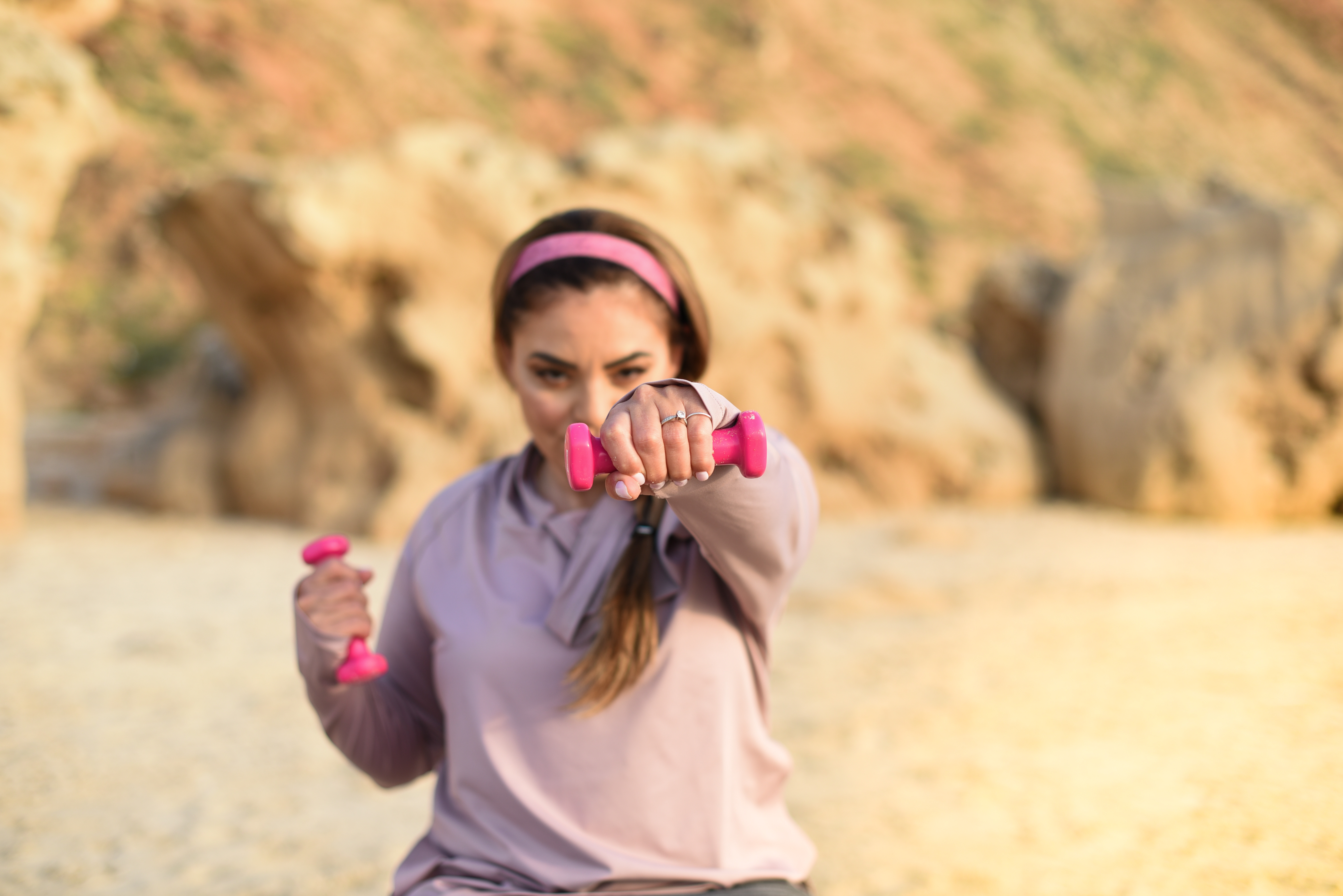 Photo of get fit ima doing sport on a beach